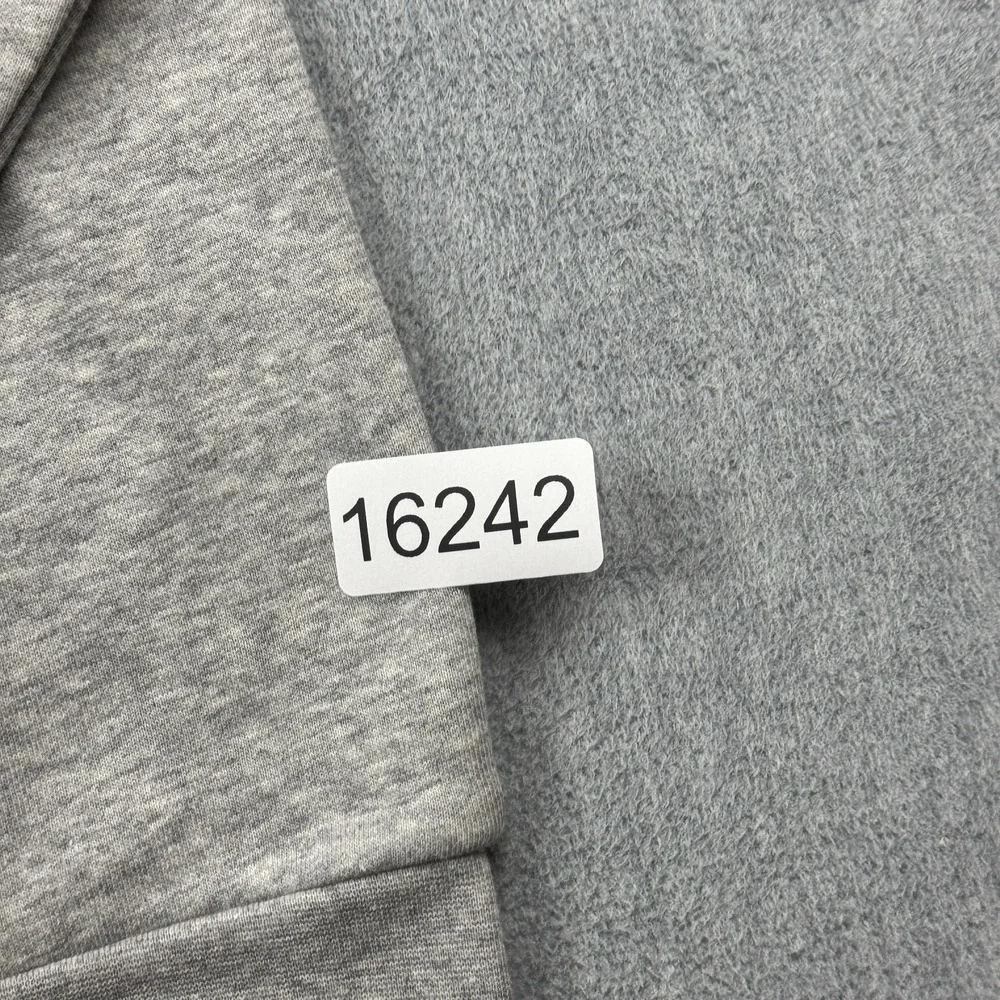 Adidas Sweater Men Large Gray  Liquid Foil Badge Sport Graphic Hoodie Jacket NWT